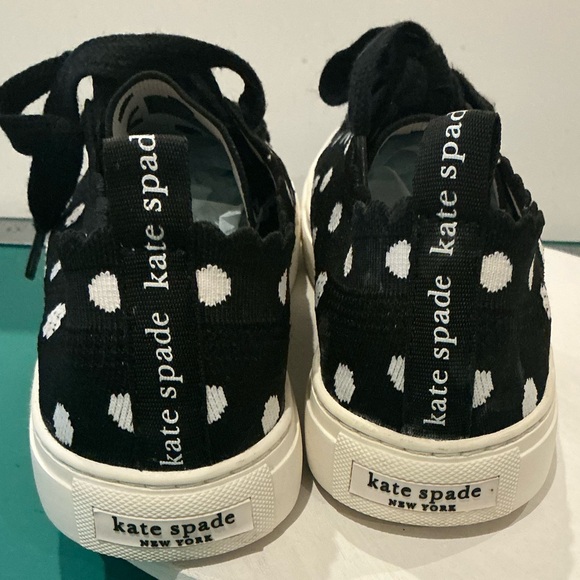 Kate Spade Abbie Polka Dot Lace-Up Sneakers Size 8 - Picture 5 of 8